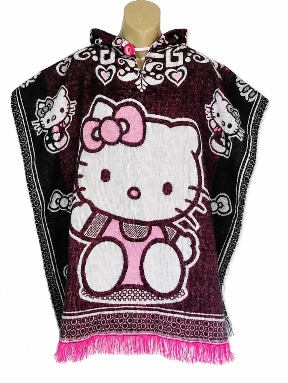 Hello Kitty Poncho Womens Xs Or Child Large